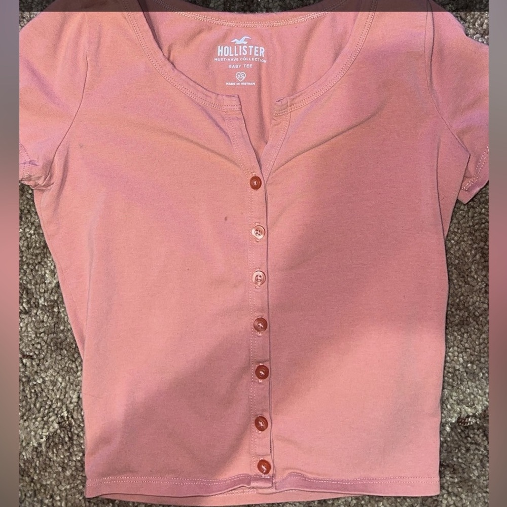 Hollister Pink Baby Tee